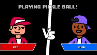 Playing pickleball in cool math games!