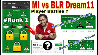 MI vs BLR Dream11 , MI vs BLR Dream11 Team Today , MI vs BLR Dream11 Prediction , MI vs RCB Vivo IPL