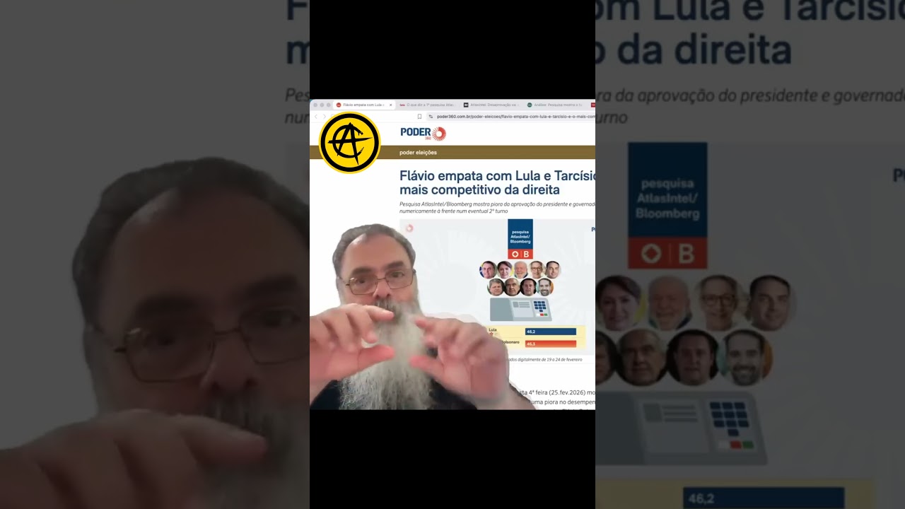 URGENTE: FLÁVIO BOLSONARO ULTRAPASSA LULA na ATLAS INTEL, VANTAGEM ainda é dentro da MARGEM de ERRO
