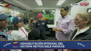 Maduro en rehabilitación del Metrocable de Mariche y lanzamiento del plan integral del arroz