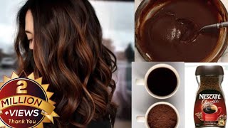 coffee hair mask, Dye hair naturally in a shiny brown color from the first use |effective💯 Hair dye