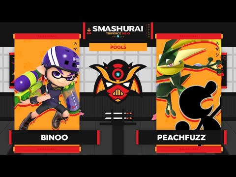 Smashurai: Triforce Dojo - Binoo (Inkling) Vs. Peachfuzz (G&W/Greninja) Pools