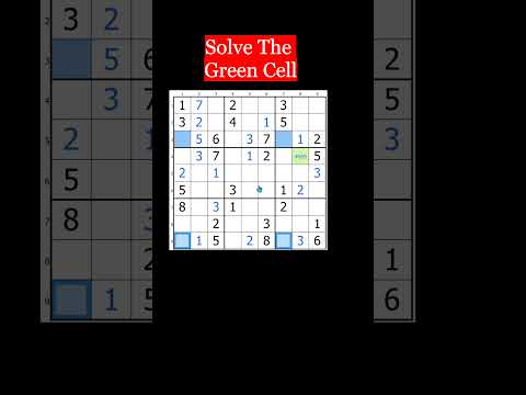 How To Solve Hard Sudoku With X-Wing Sudoku Shorts 82 #sudoku #puzzle #shorts