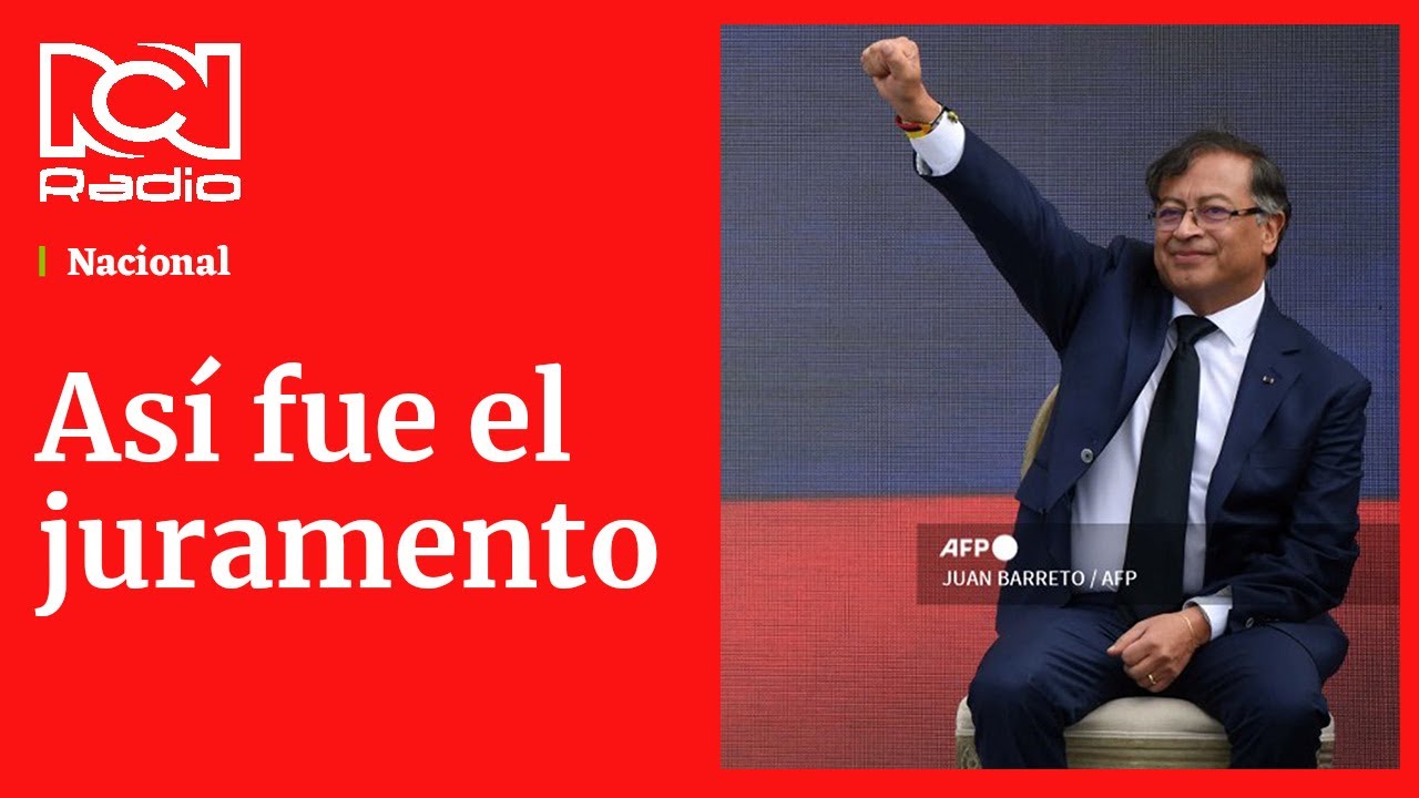 Gustavo Petro hizo juramento como presidente de Colombia
