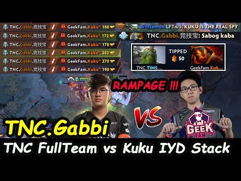 TNC Gabbi [Phantom Lancer] Fullteam  vs KuKu inyourdream Stack Rampage Dota 2 7.22 Gameplay