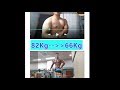 비건바디빌더 피지크 대회 도전기 82kg---66kg 몸의 변화