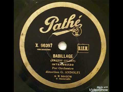 Babillage / Orchestre, direction: G. Andolfi