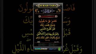 Download lagu Surah Taha سورة طه Ayat-130 #shorts #tilawat #alquran quran #islamicproductions #quranrecitation mp3