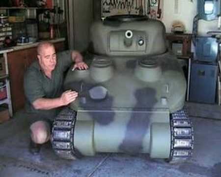 How to build a 2/5 th scale SHERMAN Tank. part 1