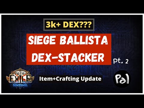 Dex-Stacking Ballista Build - Gear Crafted, Leveling a Bosser + 100 Feared! | 3.18 Poe, Sentinel