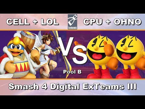 [DE] Smash 4 Digital ExTeams III - Pool B - CELL + LOL vs CPU + OHNO
