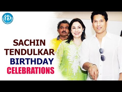 Sachin Tendulkar Celebrates 43rd Birthday With Wife Anjali Video