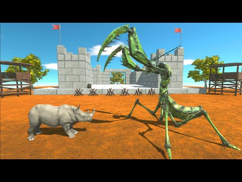 Monster Mantis vs Animals - Animal Revolt Battle Simulator
