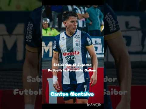 Sabias Que el Jugador Futbolista Fernando Gaibor Montalvo Los Ríos Ecuador