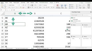 Sort an Excel pivot table manually