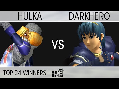 With The Fishes - Top 24 Winners - Hulka (Sheik) VS DarkHero (Marth) - SSBM Melee