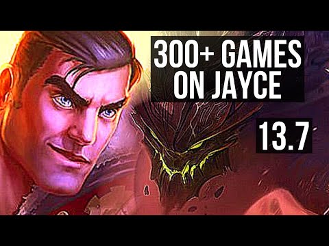 JAYCE vs MALPHITE (TOP) | 6/0/1, 300+ games, Dominating, Rank 11 Jayce | KR Challenger | 13.7