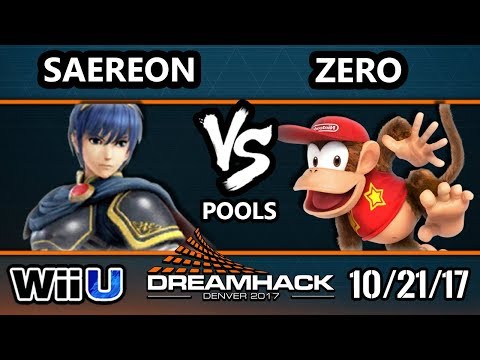 DHDEN17 Smash 4 - TSM | ZeRo (Diddy) Vs. Saereon (Marth) - Wii U Singles Pools