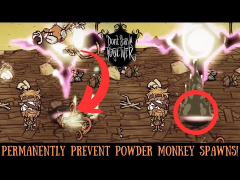 PERMANENTLY Stop Unnatural Portal Powder Monkey Spawns! - Don't Starve Together Quick Bit Guide