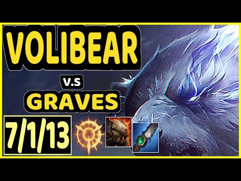 REVOLTA (VOLIBEAR) vs GRAVES - 7/1/13 KDA JUNGLE GAMEPLAY - BR Ranked MASTER