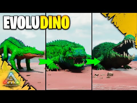 THE EVOLUTION OF DEINOSUCHUS | EVOLUDINO | ARK SURVIVAL EVOLVED