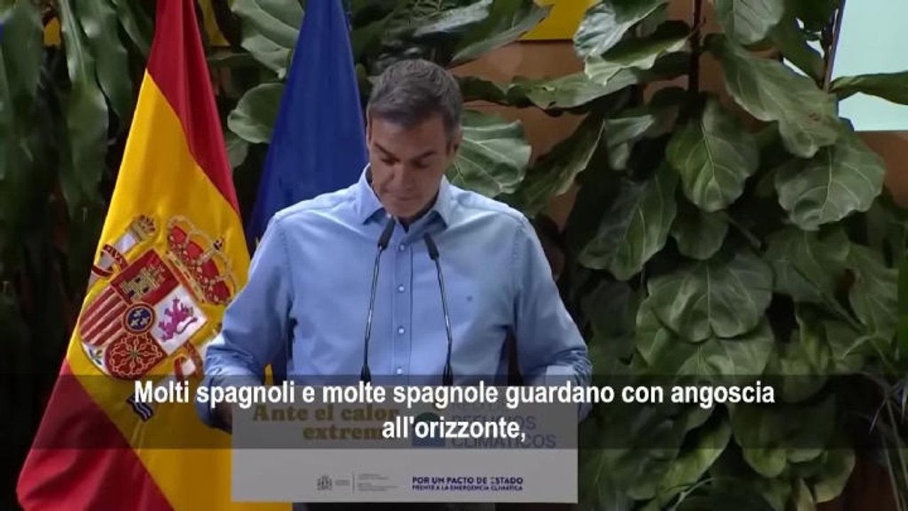 Sanchez: L'emergenza climatica uccide, estati sempre più mortali