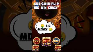10x Top Slot Win || Crazy Coin Flip || Coin Flip Big Win 🤑 #crazycoinflip #shorts