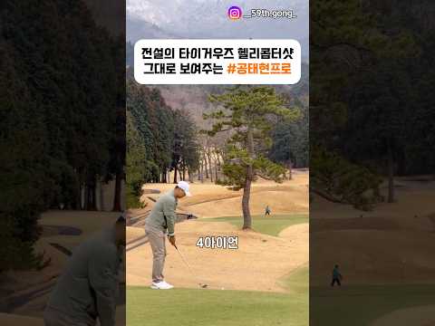 전설의 타이거우즈 헬리콥터샷 그대로 보여주는 #공태현프로 #골프 #golf #ゴルフ