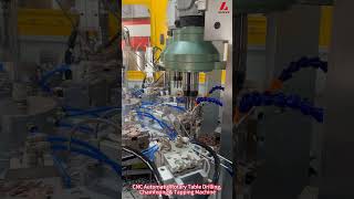 CNC Automatic Rotary Table Drilling, Chamfering & Tapping Machine #tappingmachine