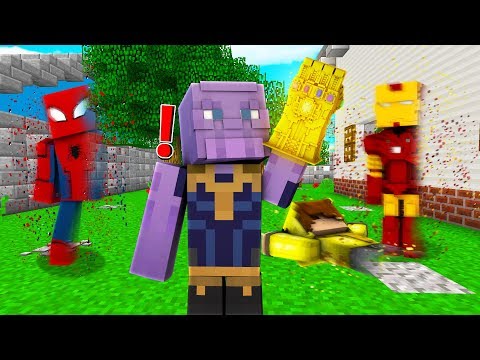 THANOS SONSUZLUK ELDİVENİ İLE YOK ETTİ! 😱 - Minecraft