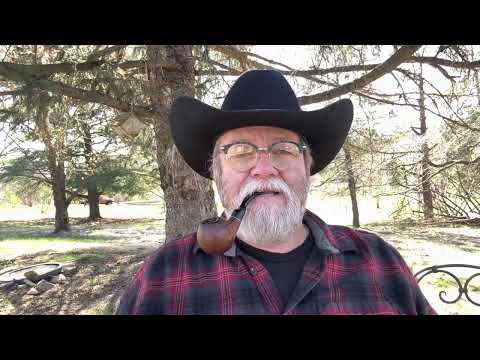 Smoking In The Front Yard. Smoking The Briar Dude Les Brers Pipe With G&H Dark Flake Scented