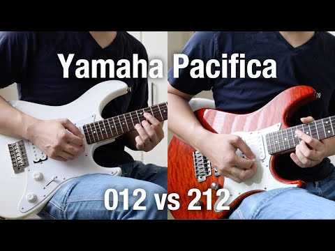 Yamaha Pacifica 012 vs 212 Distortion Sound Comparison (No talking)