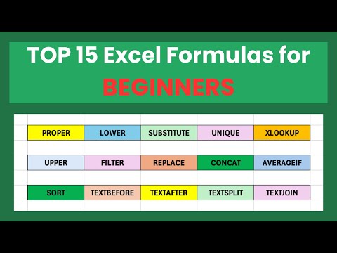 Top 15 Excel Formulas for Beginners | Most Used Functions Explained Simply | Part 2