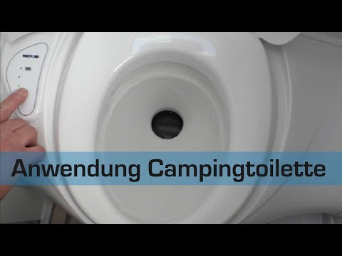 Proper use of the toilet in a motorhome or caravan