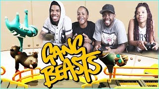 WHOA! INTENSE AERIAL SHOWDOWN! - Gang Beasts Gameplay