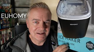 EUHOMY Countertop Ice Maker Machine How to Use REVIEW