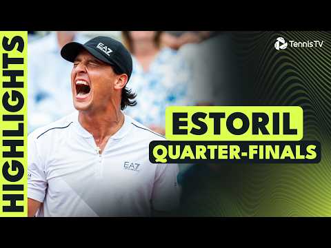 Darderi Battles Faria; Rublev, Blockx & More In Action | Estoril 2026 Quarter-Final Highlights