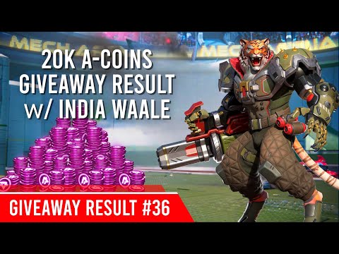 Mech Arena 20K Acoins Giveaway Result #36 with @IndiaWaaleMechArena