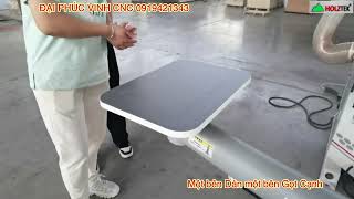 Máy dán cạnh cong tròn oval tự động Holztek