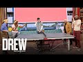 Drew Barrymore Sunny Anderson Vs Kevin James Solo Mio S Jonathan Roumie In Ping Pong Challenge