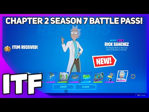 CHAPTER 2 SEASON 7 Battle Pass OVERVIEW! I BOUGHT ALL TIERS! (Fortnite Battle Royale)