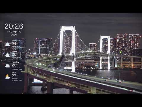 Odaiba Rainbow Bridge View live camera