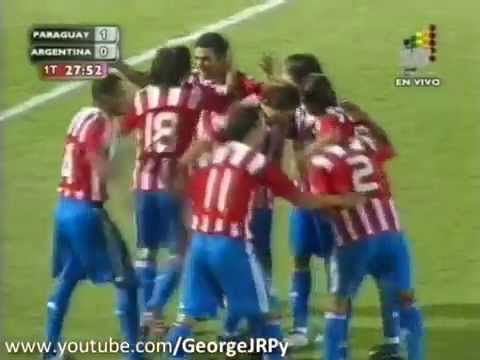 Paraguay 1 vs  Argentina 0 Eliminatorias Sudáfrica 2010 14 Salvador Hicar