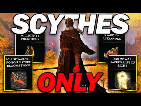 "This Scythe Build is... BROKEN!" - Beating Elden Ring Using SCYTHES ONLY!