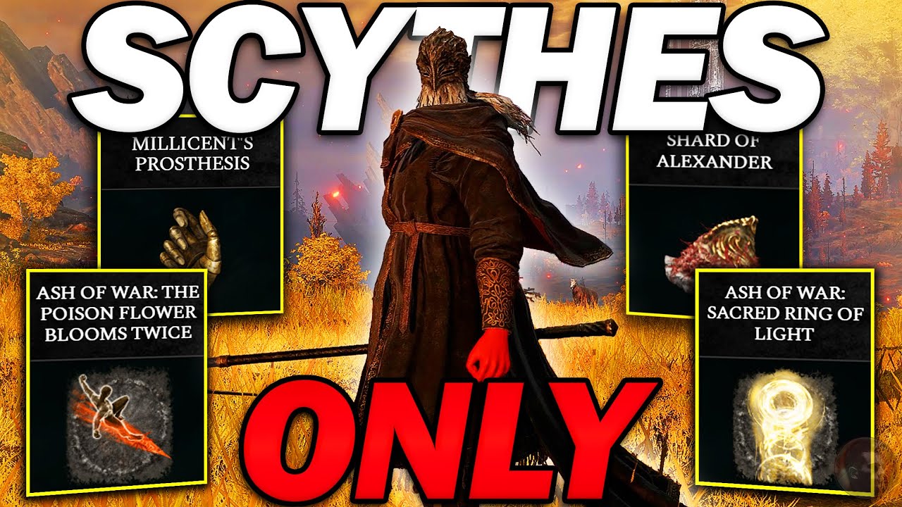 "This Scythe Build is... BROKEN!" - Beating Elden Ring Using SCYTHES ONLY!
