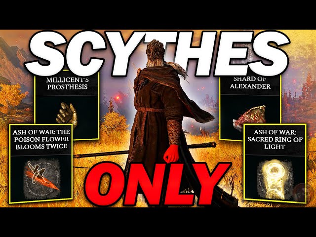 "This Scythe Build is... BROKEN!" - Beating Elden Ring Using SCYTHES ONLY!