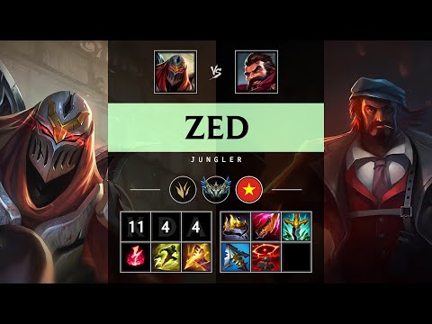 Zed Jungle vs Graves - VN Challenger Patch 25.04