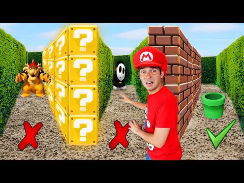 NON SCEGLIERE LA STRADA DEL LABIRINTO DI SUPER MARIO BROS SBAGLIATA NEL GIOCO NELLA VITA REALE!