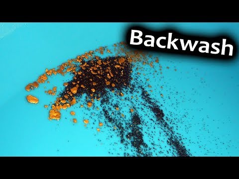 Cleaning fine gold from black sands.  Method #3 (The Backwash)
