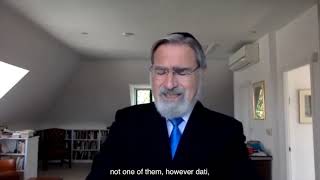 הרב סאקס ז"ל ביום העצות (הוקלט באפריל 2020)